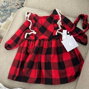 NWT Special Occasion by Marmellata black/red plaid dress